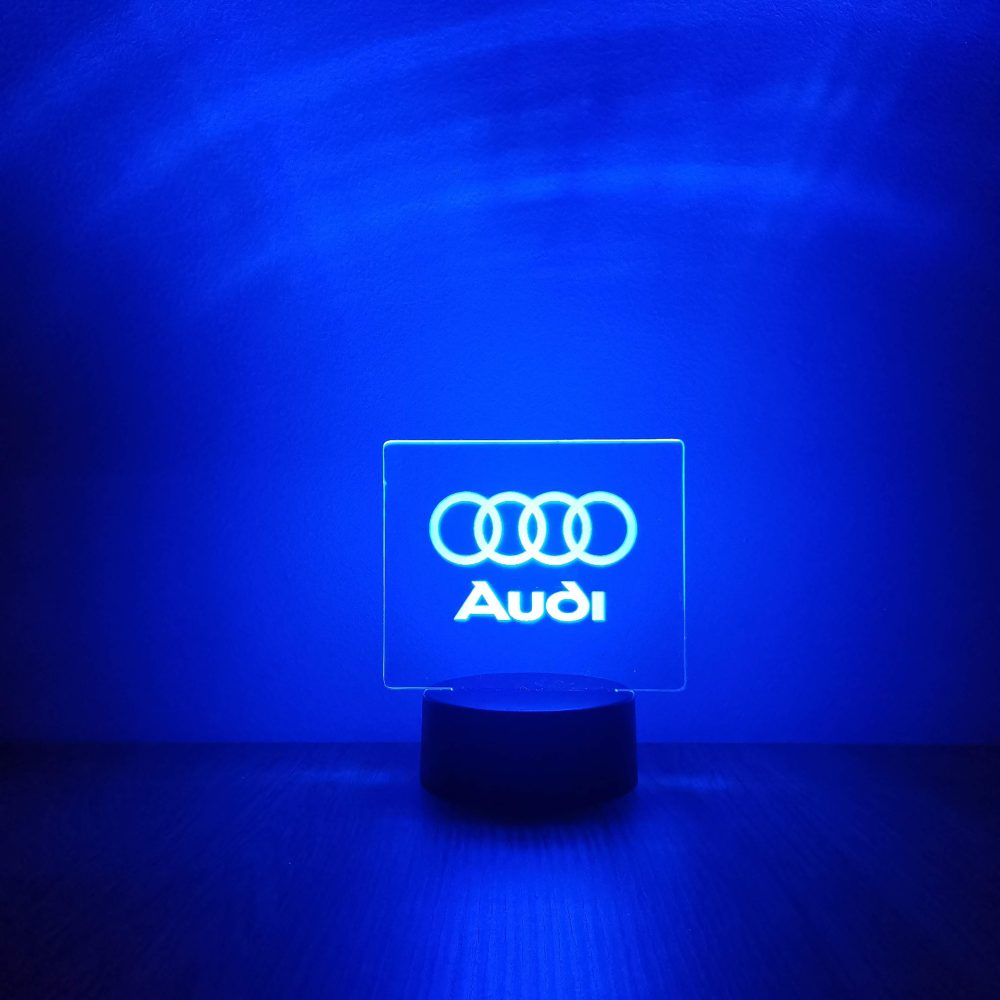 Audi dekorlámpa - kék