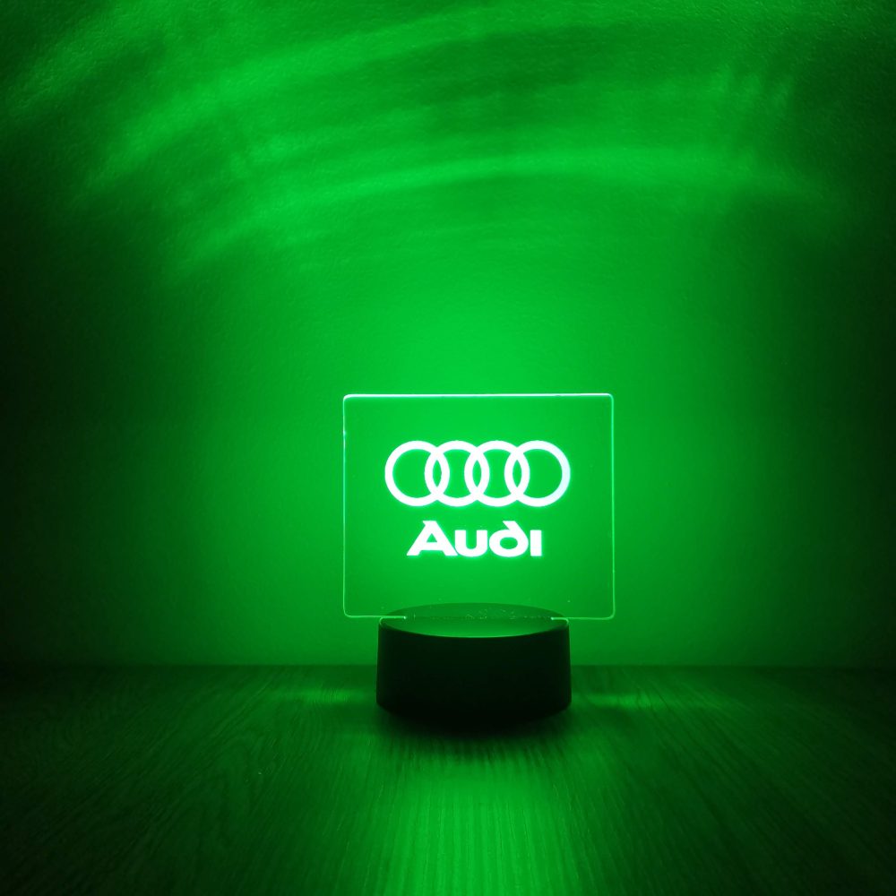 Audi dekorlámpa - zöld