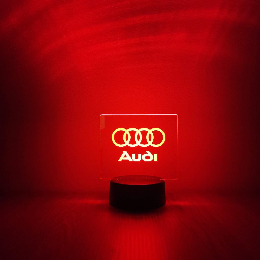 Audi dekorlámpa - piros