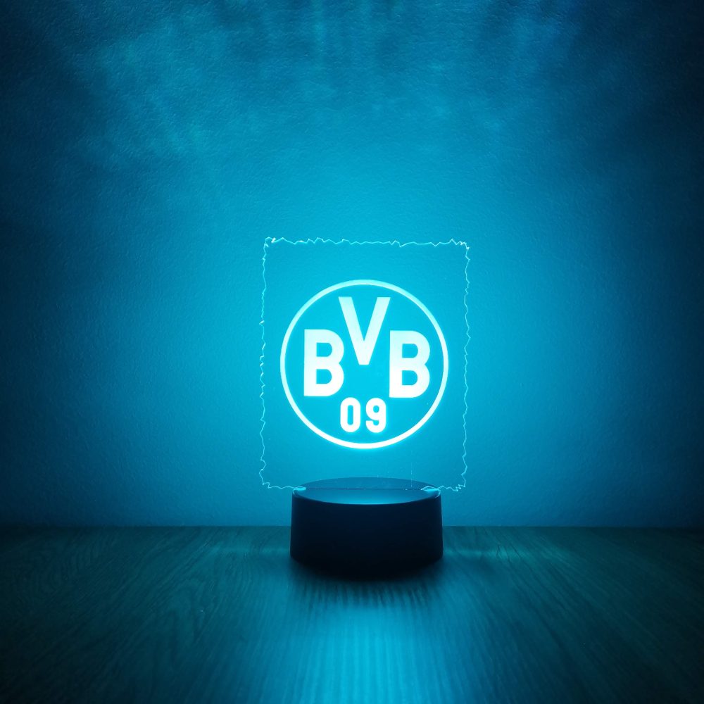 Borussia Dortmund dekorláma - világoskék