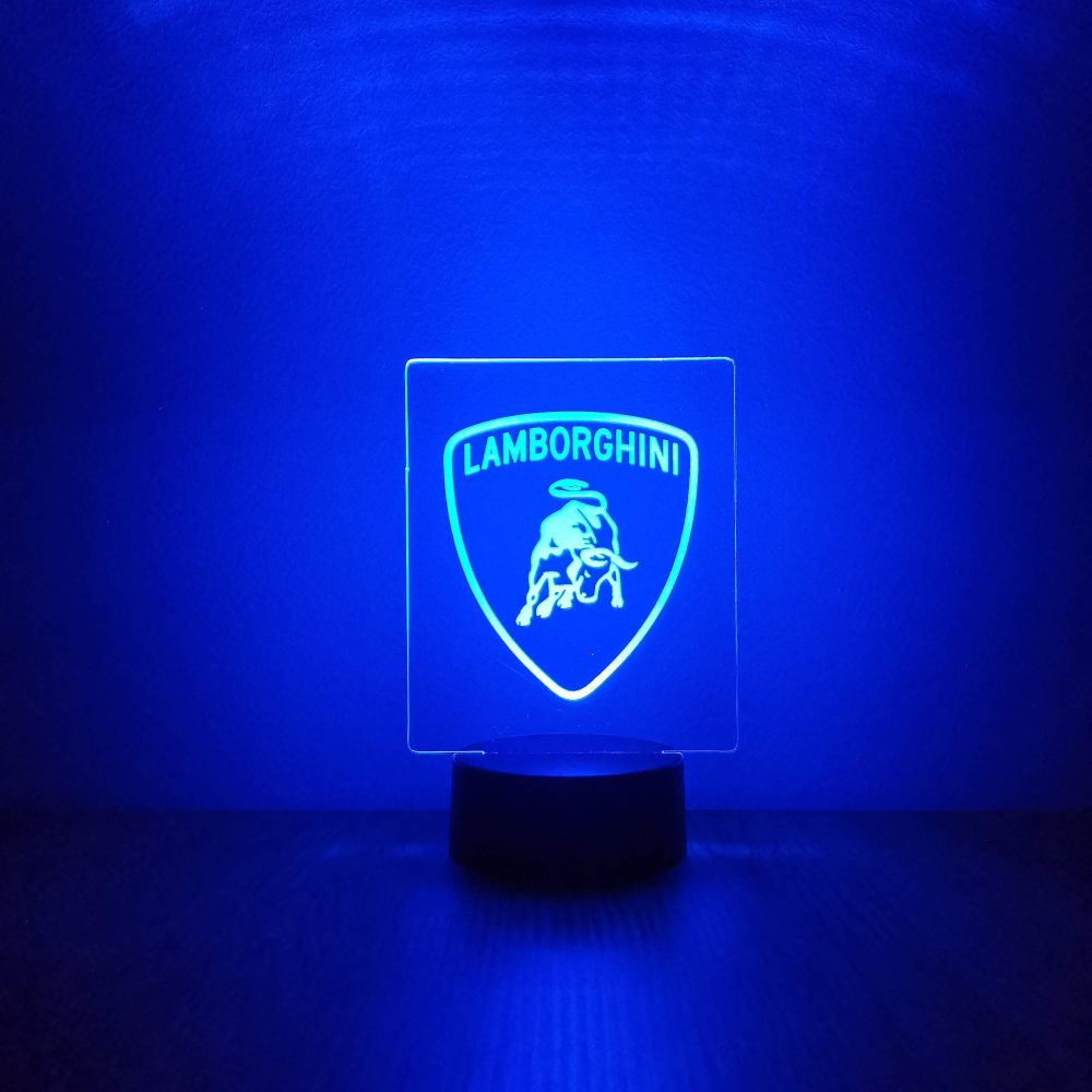 Lamborghini dekorlámpa - kék