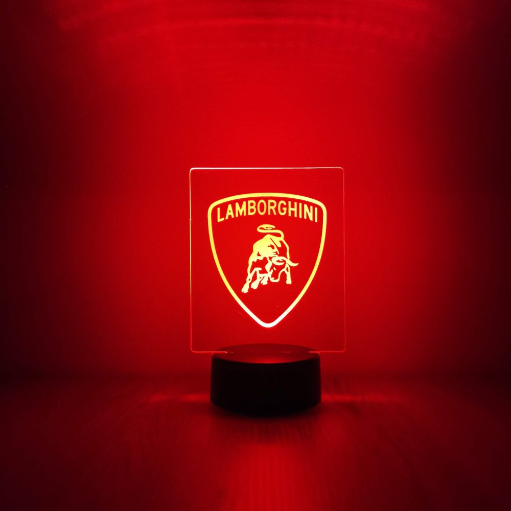 Lamborghini dekorlámpa - piros