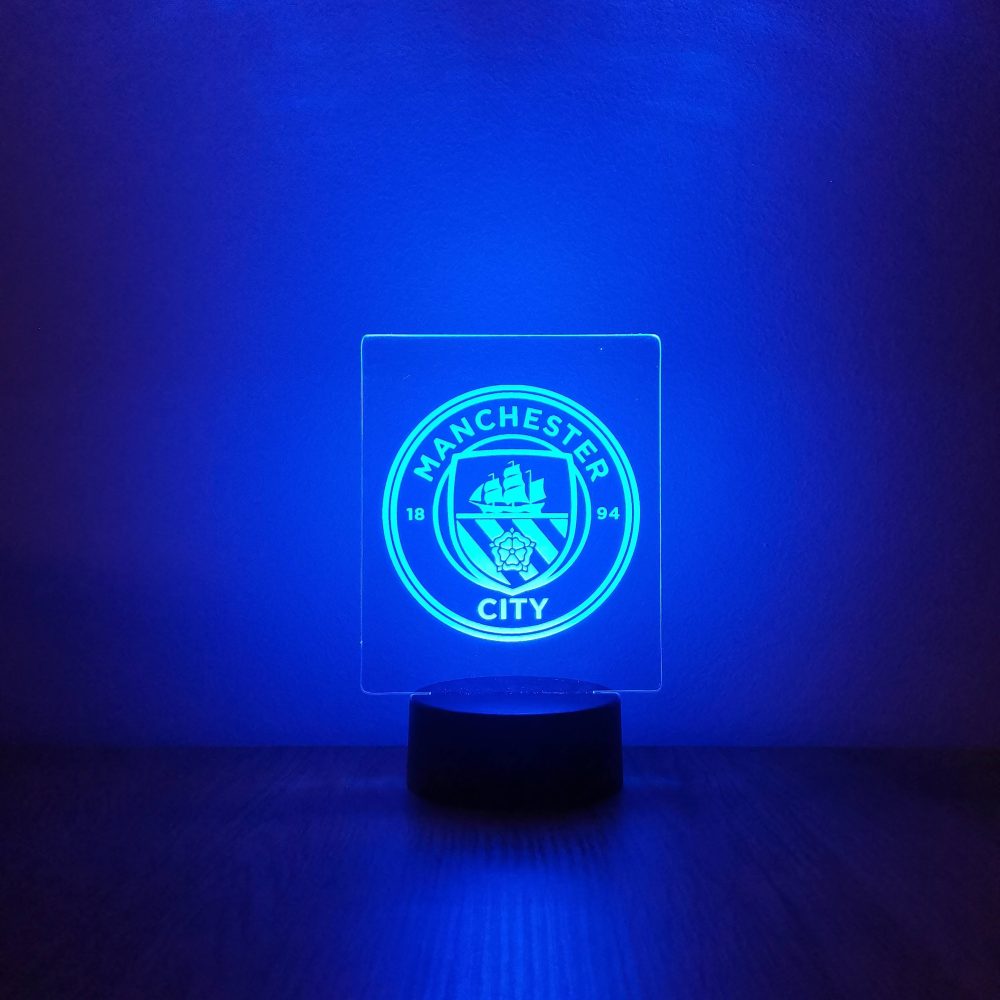 Manchester City dekorlámpa - kék