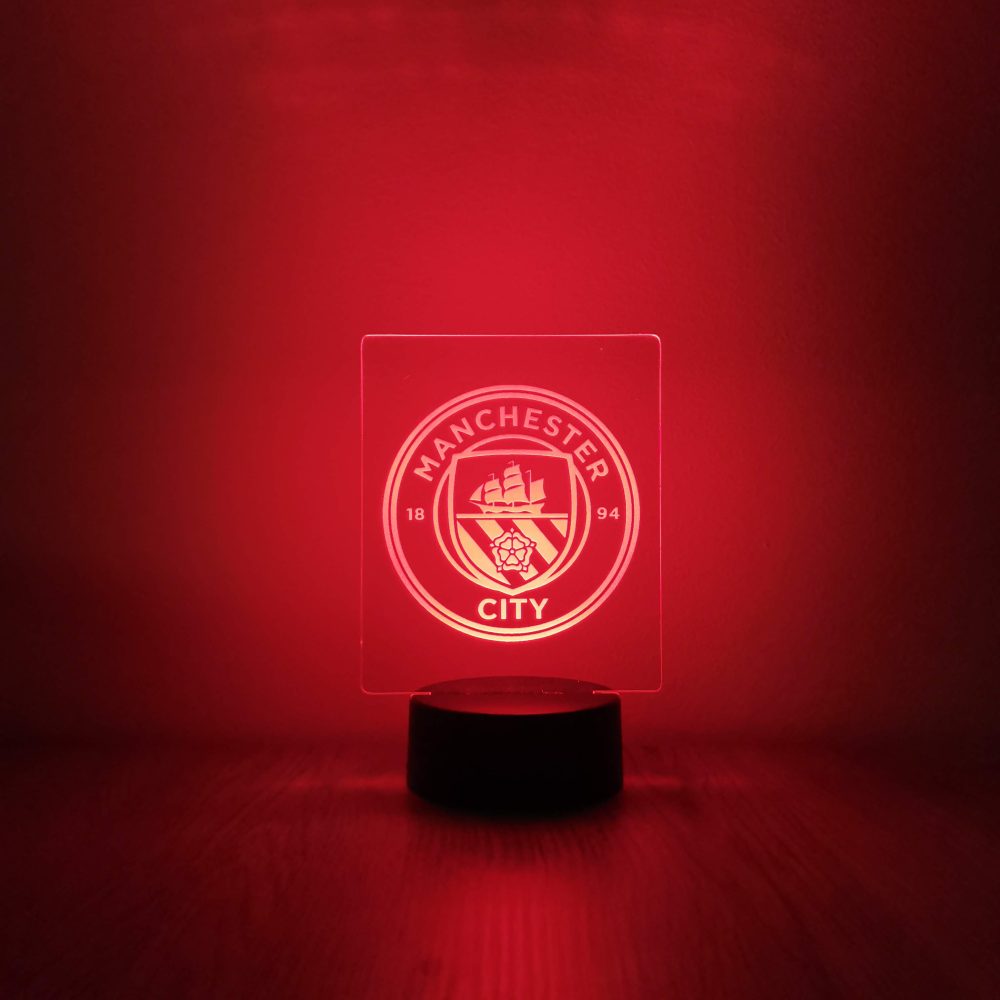 Manchester City dekorlámpa - piros