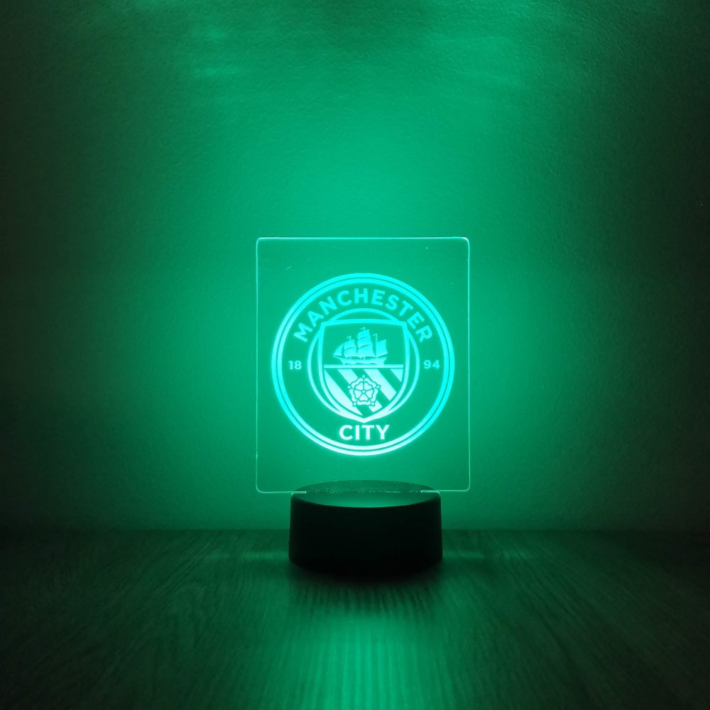 Manchester City dekorlámpa - zöld