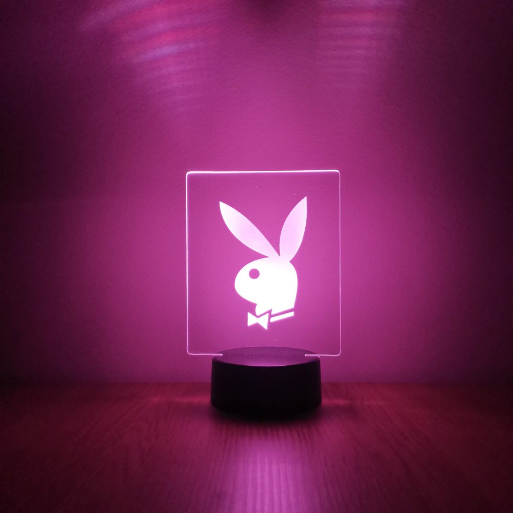 Playboy dekorlámpa - rózsaszín